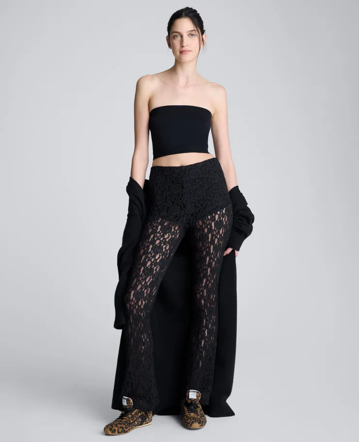 Pull On Stretch Lace Flare Pant With Inner Short>Kenneth Cole