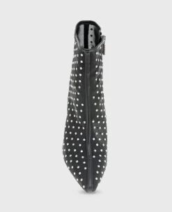 Quincy Mesh Micro Stud Heel Ankle Bootie><noscript><img width=