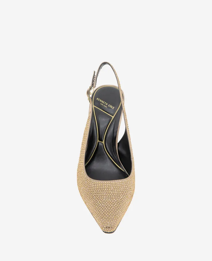 Quinnly Crystal Slingback Heel>Kenneth Cole