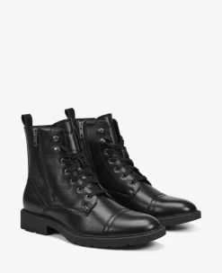 REACTION - Captain Cap Toe Double Zip Combat Boot><noscript><img width=