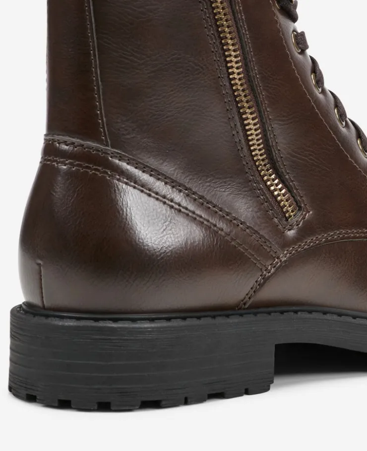 REACTION - Captain Cap Toe Double Zip Combat Boot>Kenneth Cole