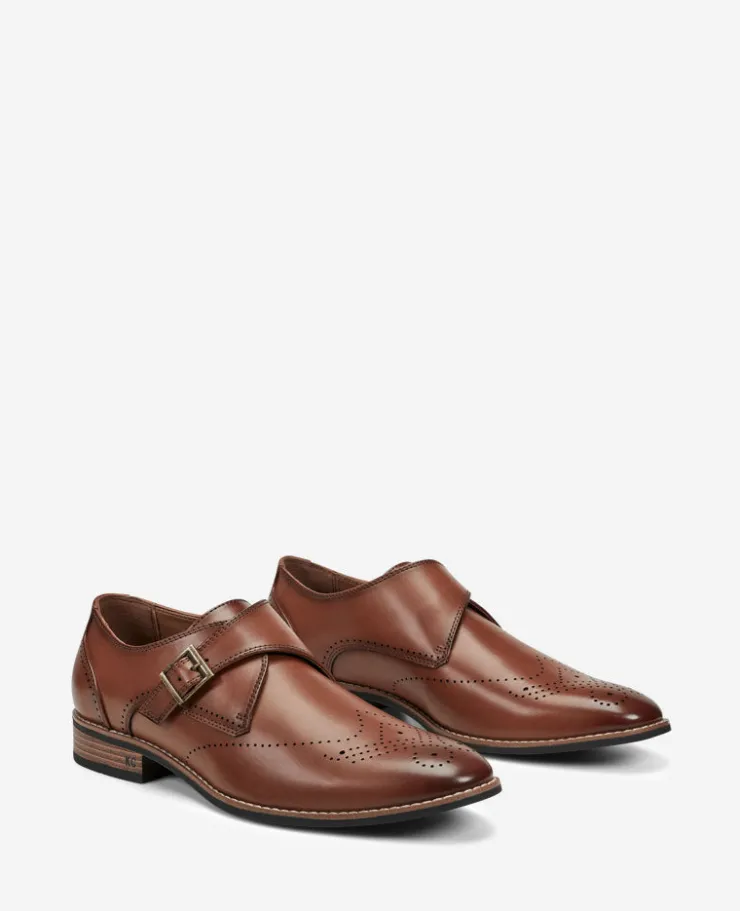 REACTION - Cheer Brogue Single Monk Strap>Kenneth Cole