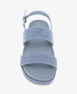 REACTION - Debra Two Band Crystal Sandal><noscript><img width=