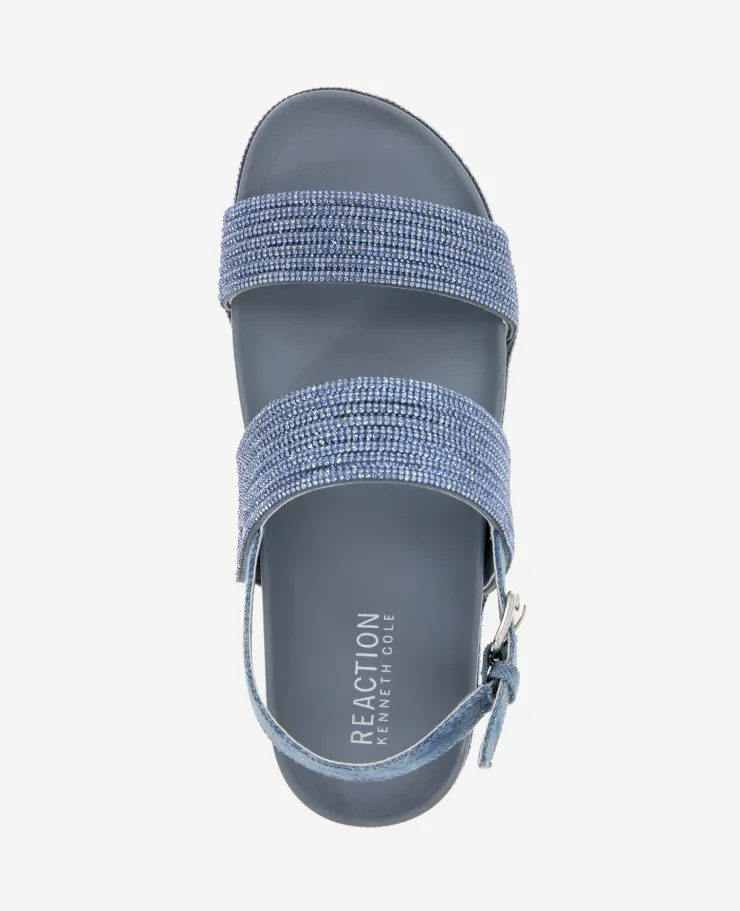 REACTION - Debra Two Band Crystal Sandal>Kenneth Cole Outlet