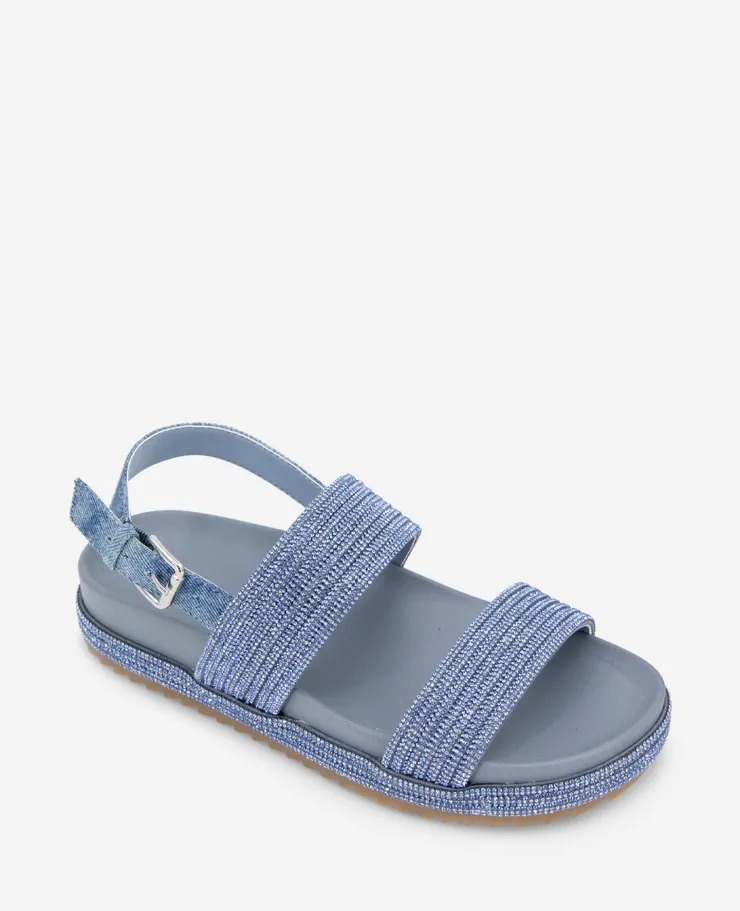 REACTION - Debra Two Band Crystal Sandal>Kenneth Cole Outlet