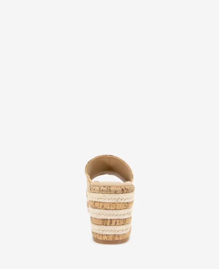 REACTION - Elissa Platform Cork Raffia Sandal>Kenneth Cole Online