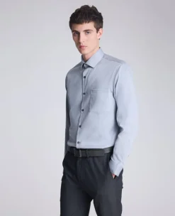 REACTION - Slim-Fit Button-Down Dress Shirt><noscript><img width=