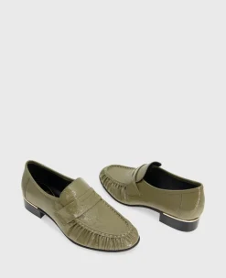 Reece Crinkle Patent Penny Loafer><noscript><img width=