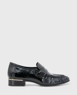Reece Crinkle Patent Penny Loafer>Kenneth Cole
