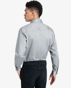 Regular-Fit Button-Down Stretch Dress Shirt with TEK FIT><noscript><img width=