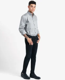 Regular-Fit Button-Down Stretch Dress Shirt with TEK FIT><noscript><img width=