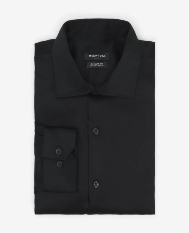 Regular-Fit Button-Down Stretch Dress Shirt with TEK FIT>Kenneth Cole New