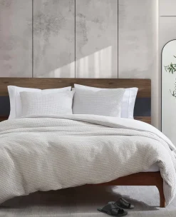 Reversible Solid Waffle Comforter Set><noscript><img width=