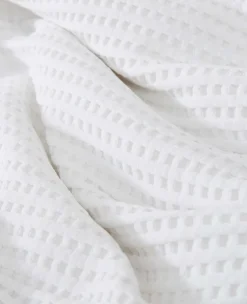 Reversible Solid Waffle Comforter Set><noscript><img width=