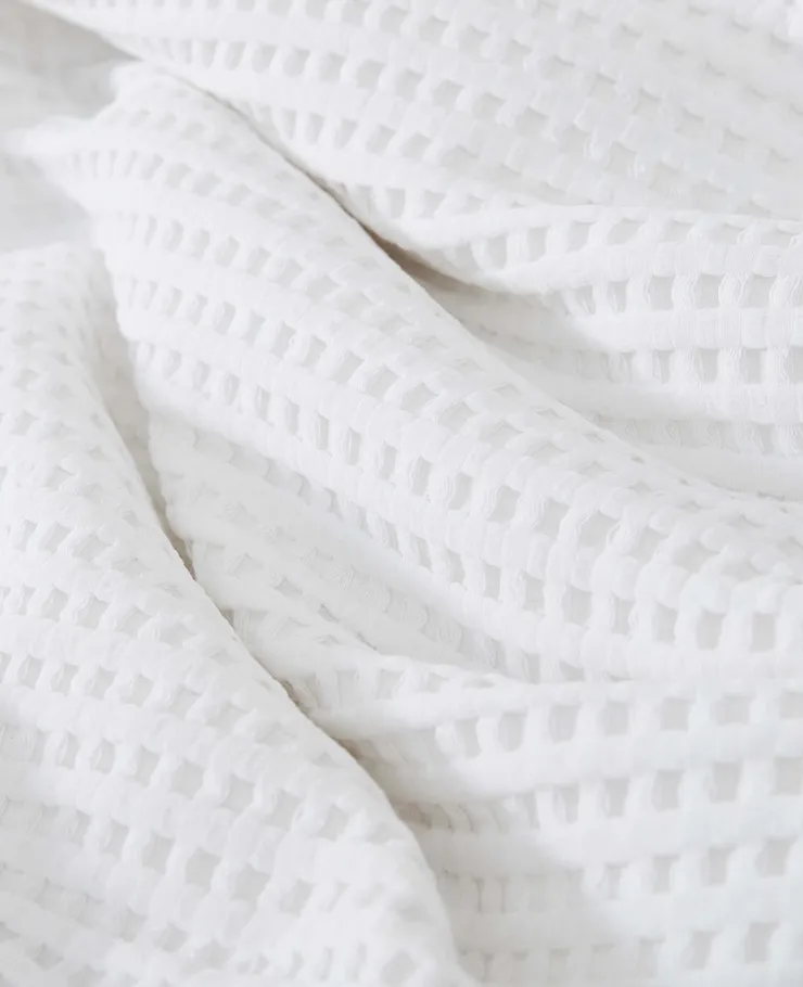 Reversible Solid Waffle Comforter Set>Kenneth Cole Outlet