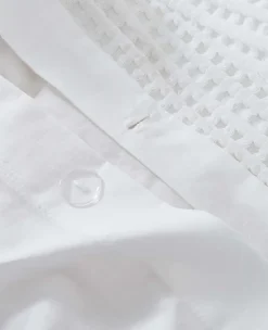Reversible Solid Waffle Comforter Set><noscript><img width=