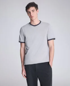 Ribbed Crewneck Tee>Kenneth Cole Outlet