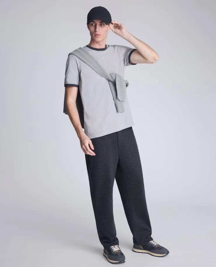 Ribbed Crewneck Tee>Kenneth Cole Outlet
