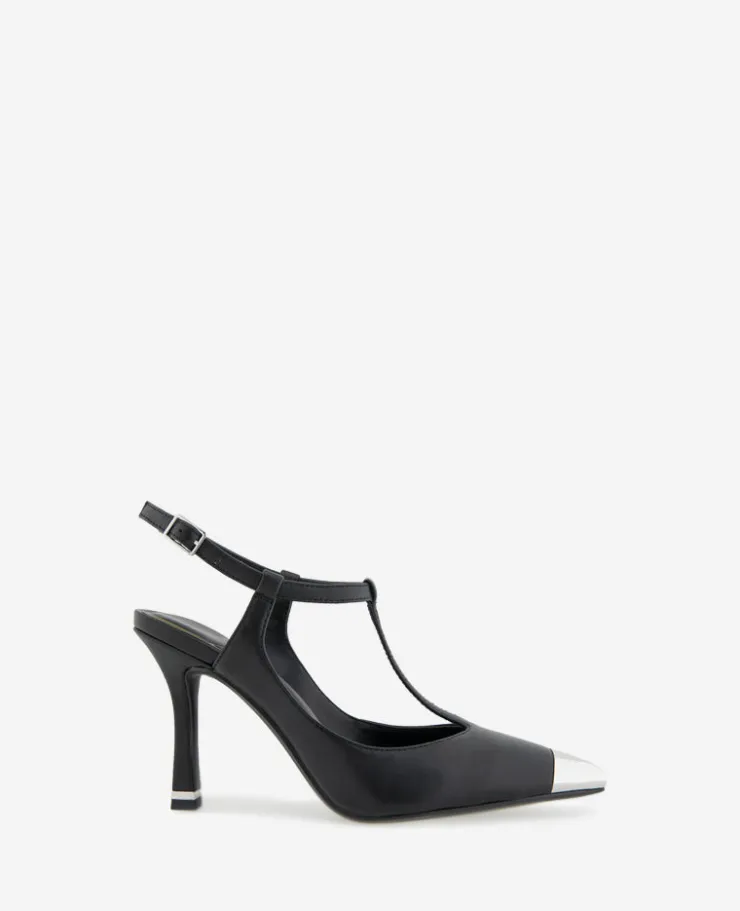 Romi T-Strap Leather Slingback Heel>Kenneth Cole Clearance
