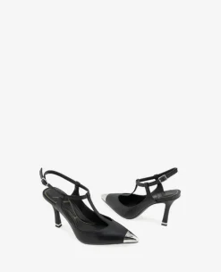 Romi T-Strap Leather Slingback Heel><noscript><img width=