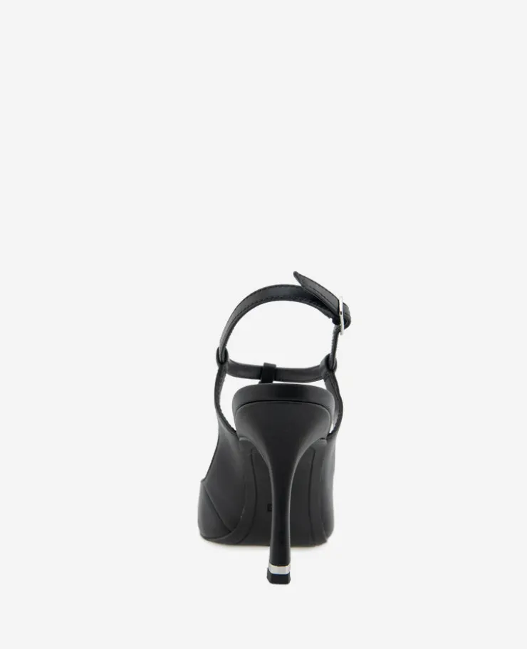Romi T-Strap Leather Slingback Heel>Kenneth Cole Clearance