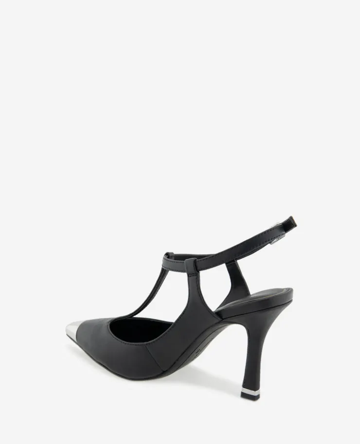 Romi T-Strap Leather Slingback Heel>Kenneth Cole Clearance