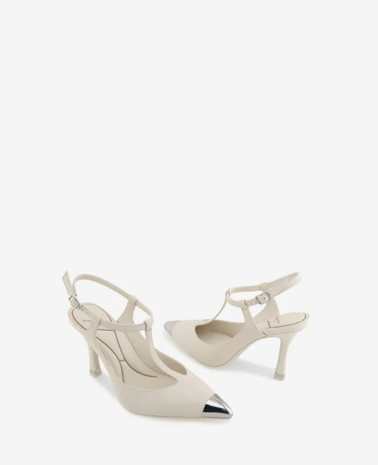 Romi T-Strap Leather Slingback Heel>Kenneth Cole Sale