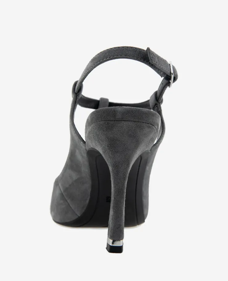 Romi T-Strap Suede Slingback Heel>Kenneth Cole Outlet