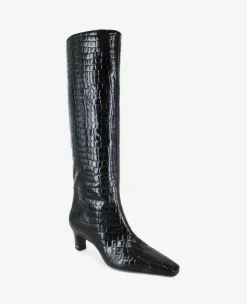 Rubia Croco Patent Tall Heel Boot><noscript><img width=