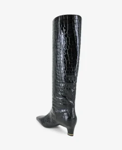 Rubia Croco Patent Tall Heel Boot><noscript><img width=