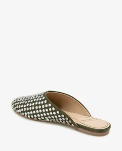 Saddie Studded Rhinestone Mule><noscript><img width=