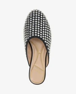 Saddie Studded Rhinestone Mule><noscript><img width=