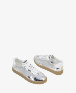 Sam Metallic Leather Mesh Sneaker><noscript><img width=