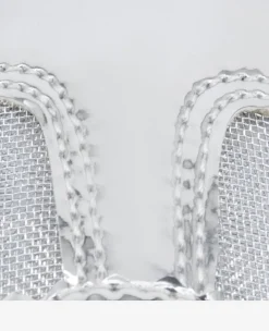 Sam Metallic Leather Mesh Sneaker><noscript><img width=