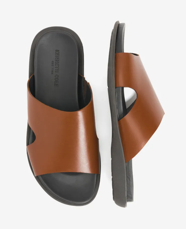 Sand-Y Beach Leather Slide Sandal>Kenneth Cole Best