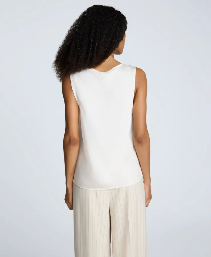 Satin Scoop Neck Tank>Kenneth Cole Outlet