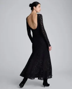 Scoop Back Stretch Lace Maxi Dress><noscript><img width=