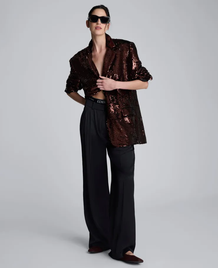 Sequin Boyfriend Jacket>Kenneth Cole Clearance