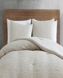 Serenity Wavy Lines Duvet Cover Set><noscript><img width=