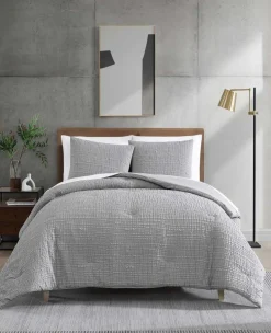 Serenity Wavy Lines Duvet Cover Set>Kenneth Cole Hot