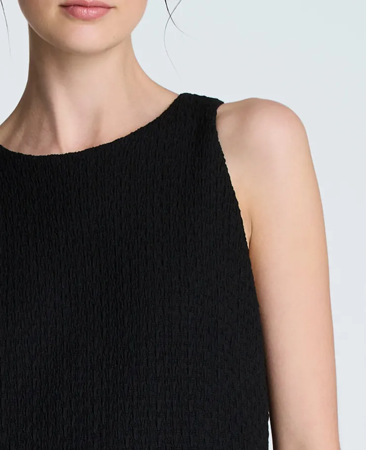 Shift Knit Dress with Fringe Hem Detail>Kenneth Cole Online