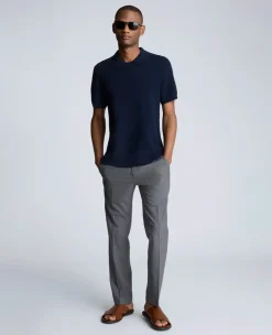 Short Sleeve Polo Sweater><noscript><img width=