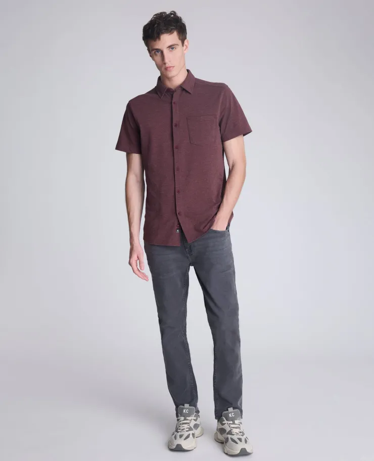 Short Sleeve Sportshirt with Chest Pocket>Kenneth Cole