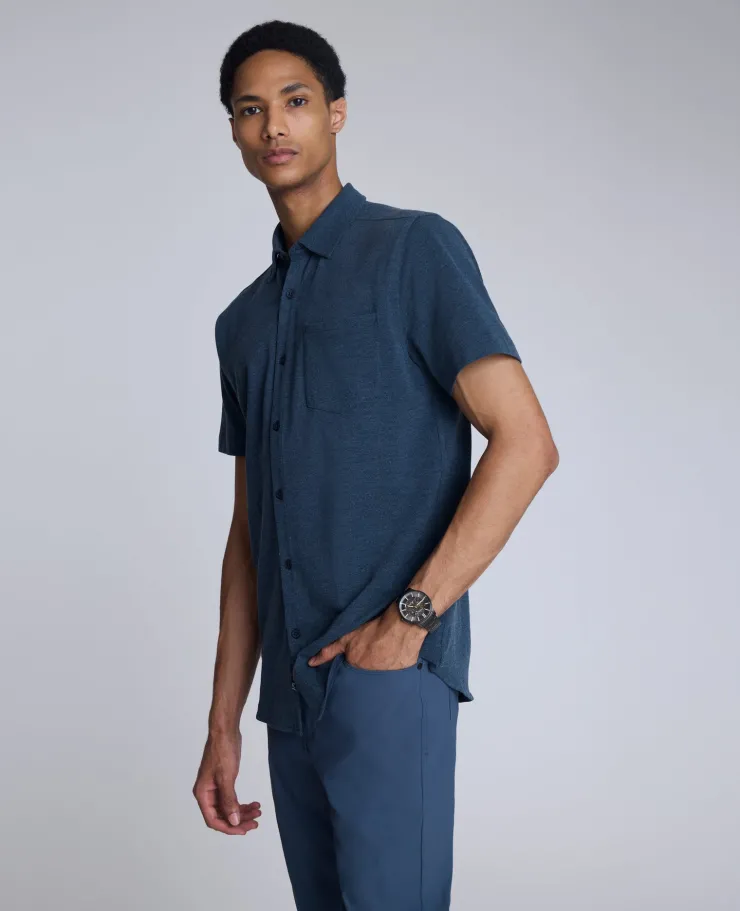 Short Sleeve Sportshirt with Chest Pocket>Kenneth Cole Online