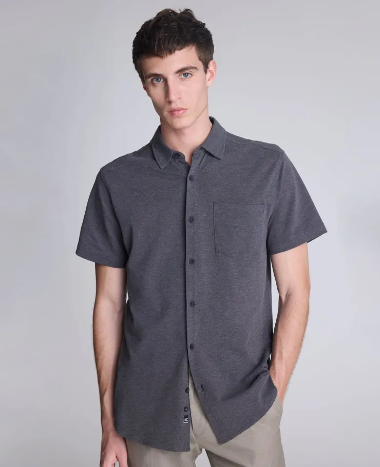 Short Sleeve Sportshirt with Chest Pocket>Kenneth Cole