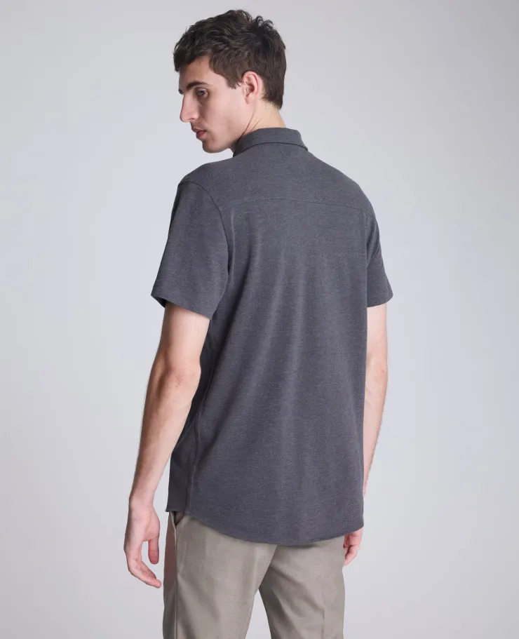 Short Sleeve Sportshirt with Chest Pocket>Kenneth Cole