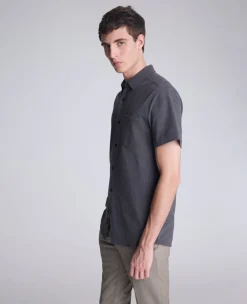Short Sleeve Sportshirt with Chest Pocket><noscript><img width=