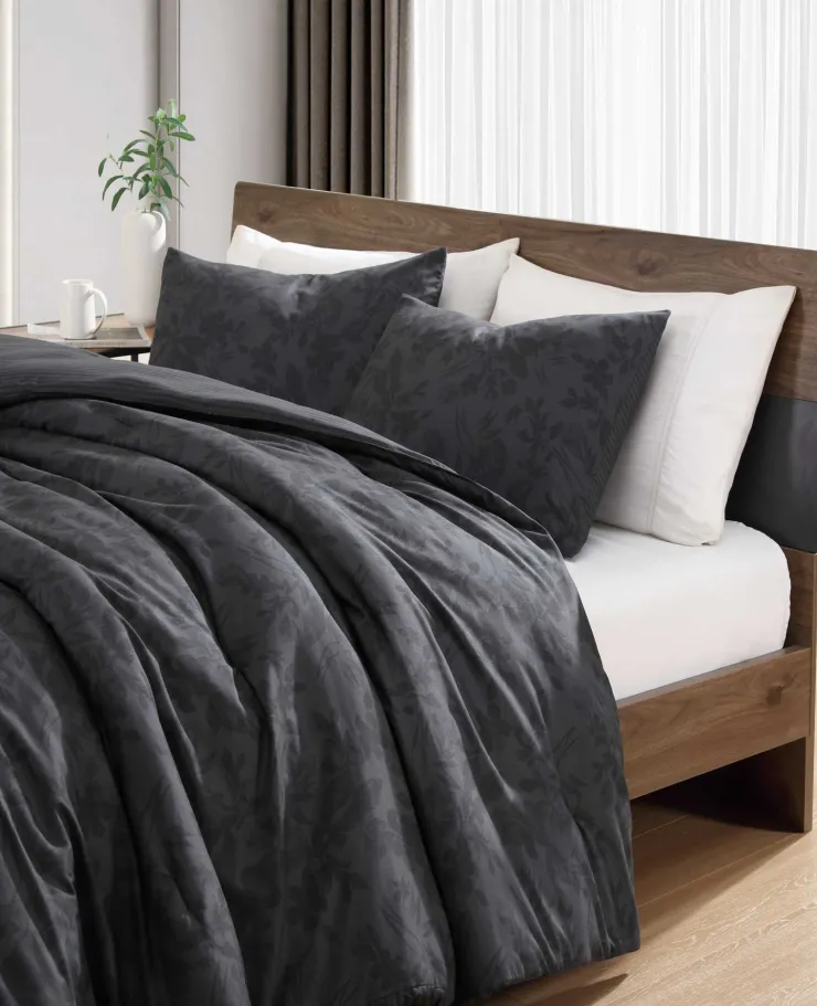 Silhouette Floral Comforter + Sham Set>Kenneth Cole New