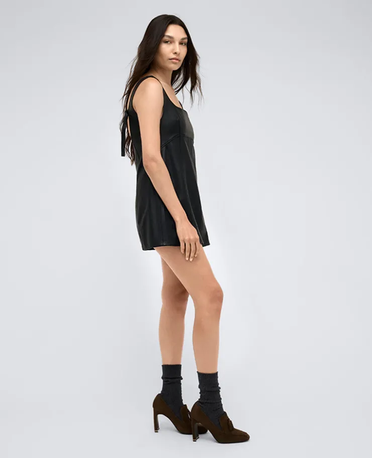 Site Exclusive! Leather Open Back Strap Shift Dress>Kenneth Cole Discount