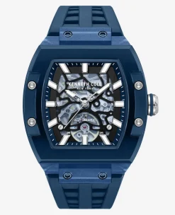 Skeleton Automatic Silicone Strap Watch>Kenneth Cole Online